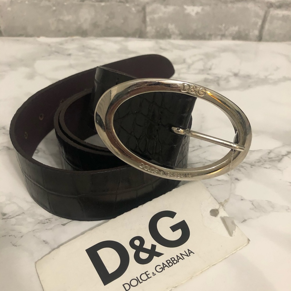 New designer belt in a beautiful dark purple